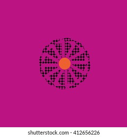 Round vector ornament Mandala. Traditional orient symbol. 
