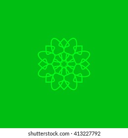 Round vector ornament Mandala. Traditional orient symbol. 