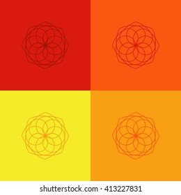 Round vector ornament Mandala. Traditional orient symbol. 