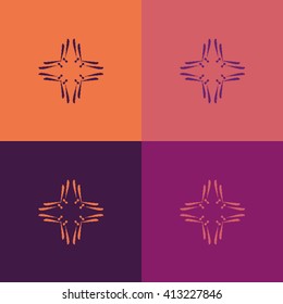 Round vector ornament Mandala. Traditional orient symbol. 