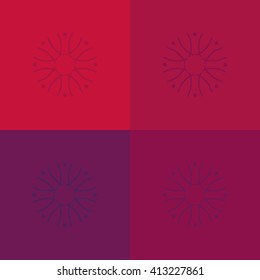 Round vector ornament Mandala. Traditional orient symbol. 