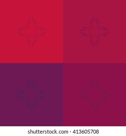 Round vector ornament Mandala. Traditional orient symbol. 