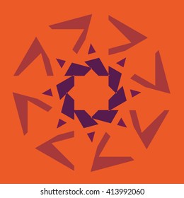 Round vector ornament Mandala. Traditional orient symbol. 