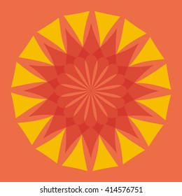 Round vector ornament Mandala. Traditional orient symbol. 