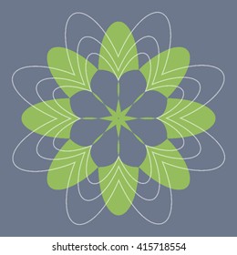 Round vector ornament Mandala. Traditional orient symbol. 
