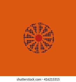 Round vector ornament Mandala. Traditional orient symbol. 