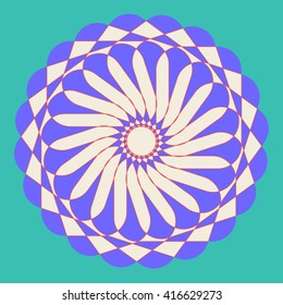 Round vector ornament Mandala. Traditional orient symbol. 