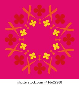 Round vector ornament Mandala. Traditional orient symbol. 