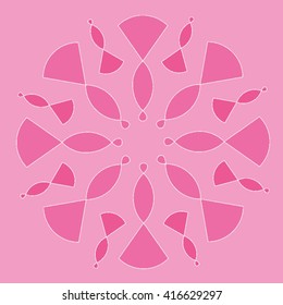 Round vector ornament Mandala. Traditional orient symbol. 