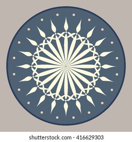 Round vector ornament Mandala. Traditional orient symbol. 
