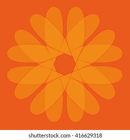 Round vector ornament Mandala. Traditional orient symbol. 