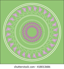 Round vector ornament Mandala. Traditional orient symbol. 