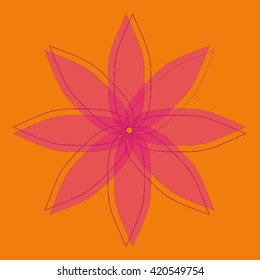 Round vector ornament Mandala. Traditional orient symbol. 