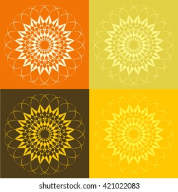 Round vector ornament Mandala. Traditional orient symbol. 