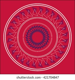 Round vector ornament Mandala. Traditional orient symbol