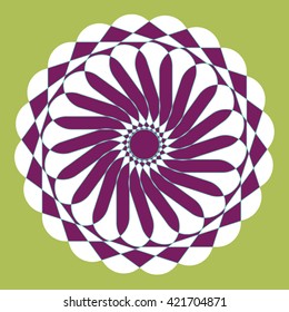Round vector ornament Mandala. Traditional orient symbol
