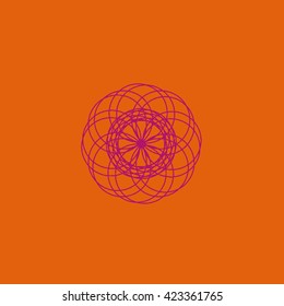 Round vector ornament Mandala. Traditional orient symbol. 