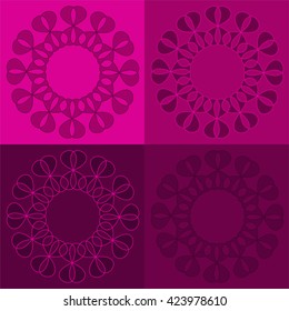  Round vector ornament Mandala. Traditional orient symbol. 