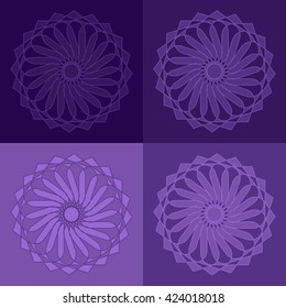 Round vector ornament Mandala. Traditional orient symbol. 