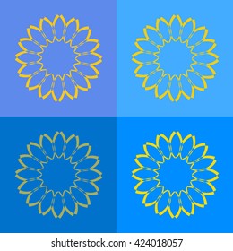 Round vector ornament Mandala. Traditional orient symbol. 