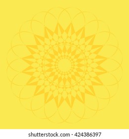 Round vector ornament Mandala. Traditional orient symbol. 