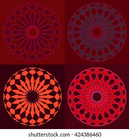 Round vector ornament Mandala. Traditional orient symbol. 