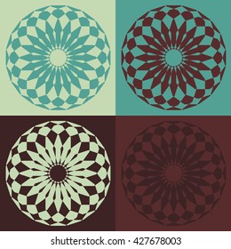 Round vector ornament Mandala. Traditional orient symbol. 