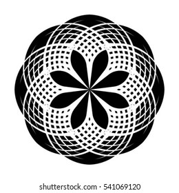 Round vector ornament Mandala. Traditional orient symbol.