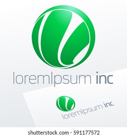 Round vector sign. Logo for Ecology, Pharmacy, Medicine activity.