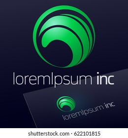 Round vector sign. Logo for Ecology, Pharmacy, Medicine activity.