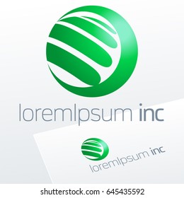 Round vector sign. Logo for Ecology, Pharmacy, Medicine activity.