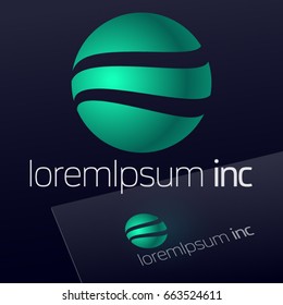 Round vector sign. Logo for Ecology, Pharmacy, Medicine activity.