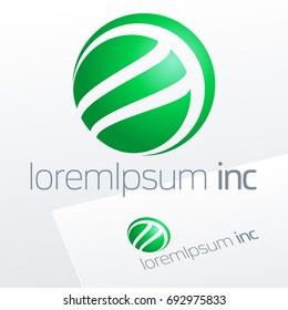 Round vector sign. Logo for Ecology, Pharmacy, Medicine activity.