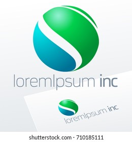 Round vector sign. Logo for Ecology, Pharmacy, Medicine activity.