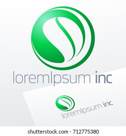 Round vector sign. Logo for Ecology, Pharmacy, Medicine activity.