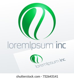 Round vector sign. Logo for Ecology, Pharmacy, Medicine activity.