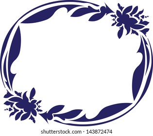 Round vintage element for your design. Vector illustration.