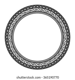 Round vintage frame