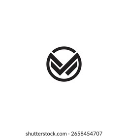 logotipo redondo W ilusão tecnologia logotipo