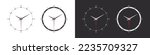 Round watch faces. Conceptual clock faces. Smart watch dial. Clock face blank set. Vector illustration