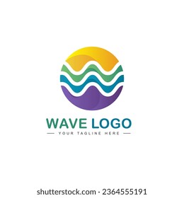 round wave logo of letter w - Shutterstock ID 2364555191