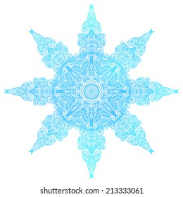 Round wave pattern, vector illustration