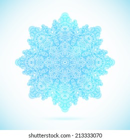 Round wave pattern, vector illustration