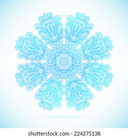 Round wave pattern, vector illustration