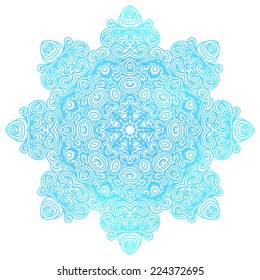 Round wave pattern, vector illustration