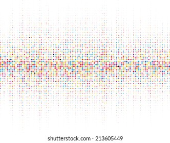 Round waveform background. Colorful halftone vector sound waves. You can use in club, radio, pub, party, DJ, concerts, recitals or the audio technology advertising background. 