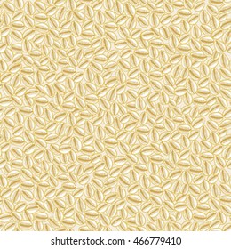 Round wheat pasta seamless background. Vector pattern with round noodles