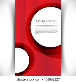 round white frame marketing material abstract background design. eps10 vector illustration