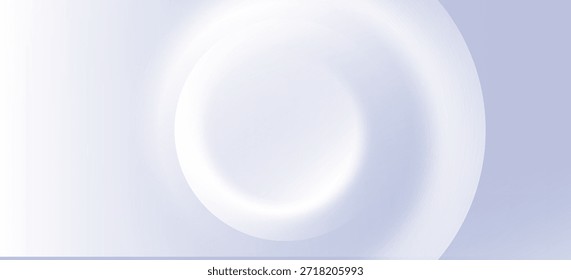 Efecto de resplandor blanco redondo. Círculo de Vector de luz de neón. Anillo de línea de bengala sobre un fondo blanco