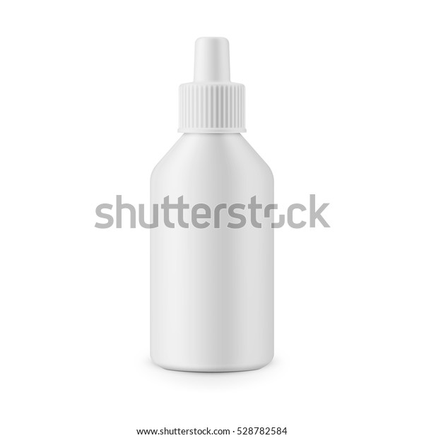 Download Round White Matte Plastic Bottle Medical Stock Vector Royalty Free 528782584